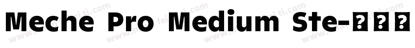 Meche Pro Medium Ste字体转换